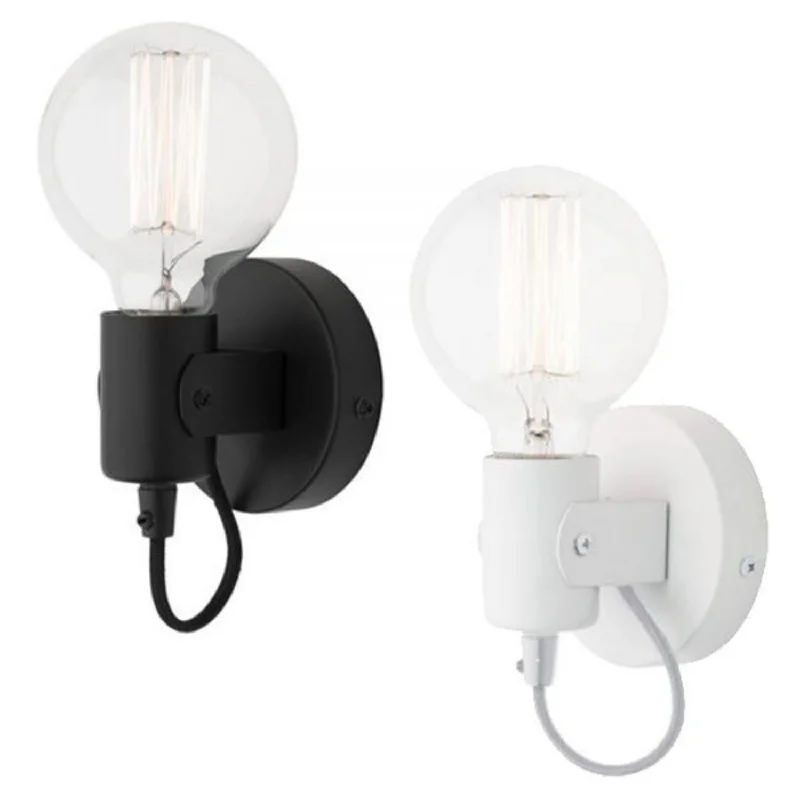 Low - Bay Industrial Lighting Fixtures for Small FactoriesBronte Indoor Wall Light in Black or White