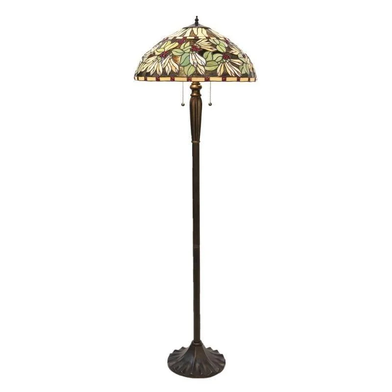 Smart Floor Lamp with Voice Control and Bluetooth ConnectivityCastlegate Tiffany Floor Lamp - Tiffany Lighting Direct