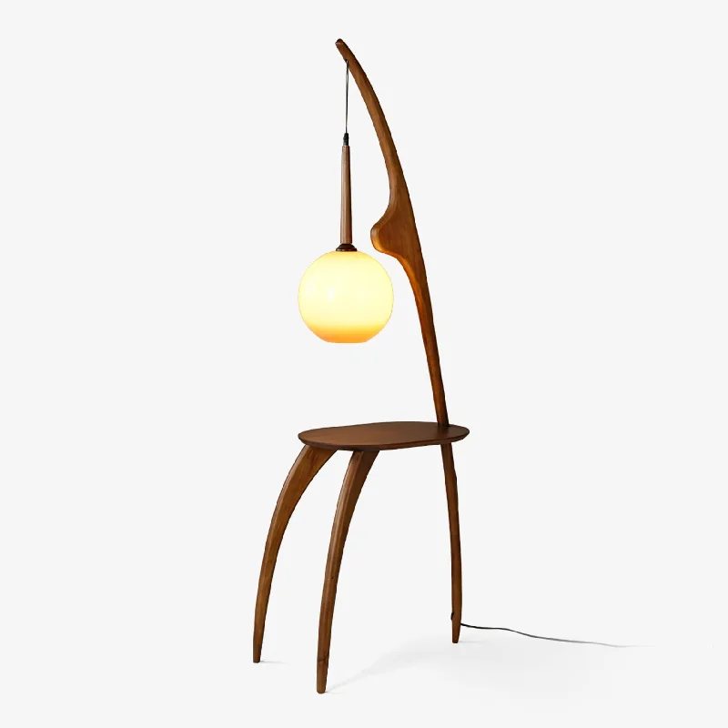 Fabric Floor Lamp with a Linen Shade for a Relaxed AestheticCurved Mantis Arm Floor Lamp