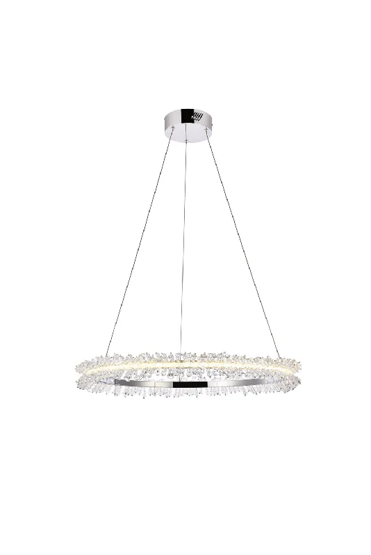 Art Deco Ceiling Lights with Geometric Patterns and Metallic FinishesLaurel LED Pendant