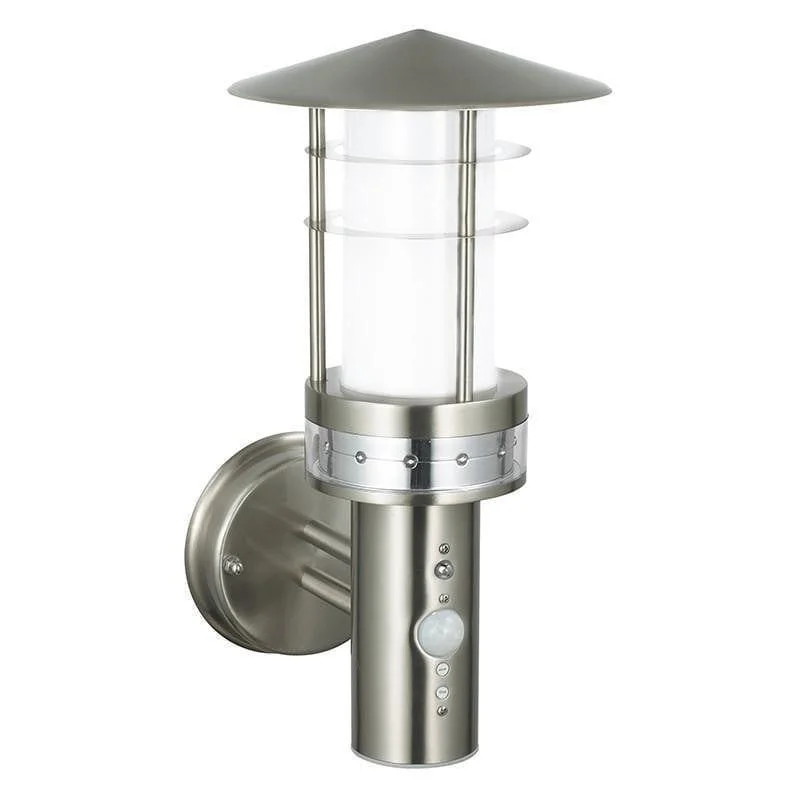 Metal Floor Lamp with a Matte Black Finish for a Sleek LookSaxby Pagoda Brushed Stainless Steel Outdoor PIR Wall Light