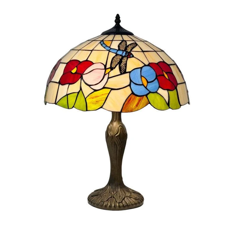 Marble Base Floor Lamp for a Touch of LuxuryFloral Dragonfly Tiffany Table Lamp