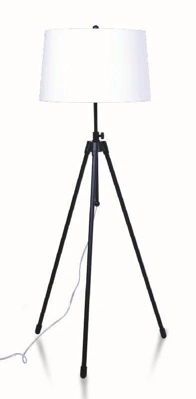 Industrial Style Floor Lamp with Exposed Bulbs for Loft ApartmentsTripod One Light Floor Lamp