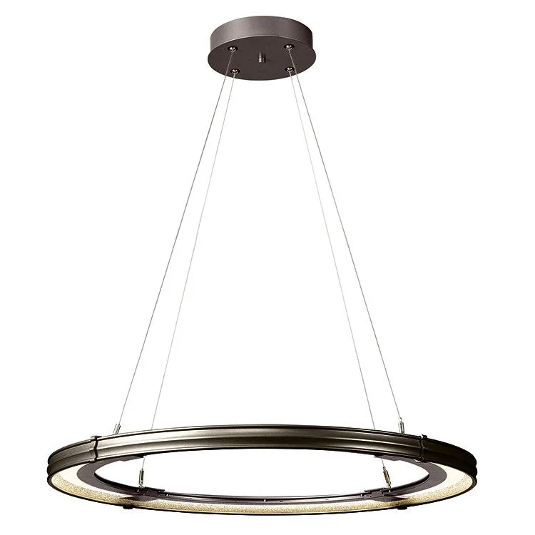 Art Deco Ceiling Lights with Geometric Patterns and Metallic FinishesAria LED Pendant