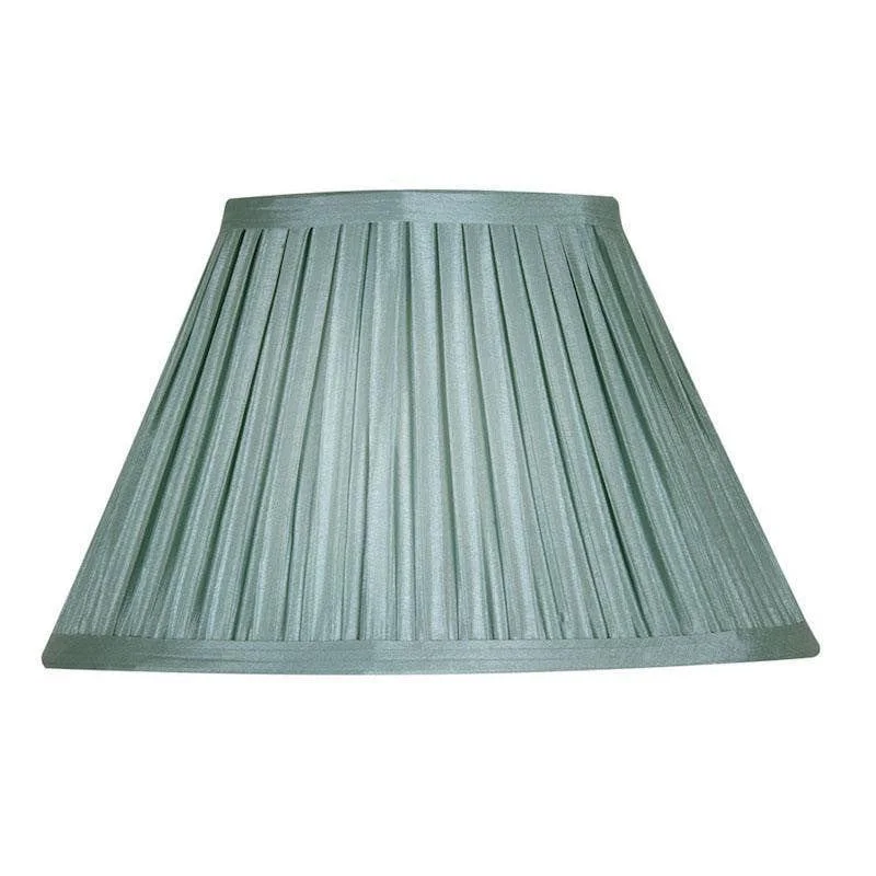 Marble Base Floor Lamp for a Touch of LuxuryOaks Lighting 8" Box Pleat Small Duck Egg Lamp Shade - Items