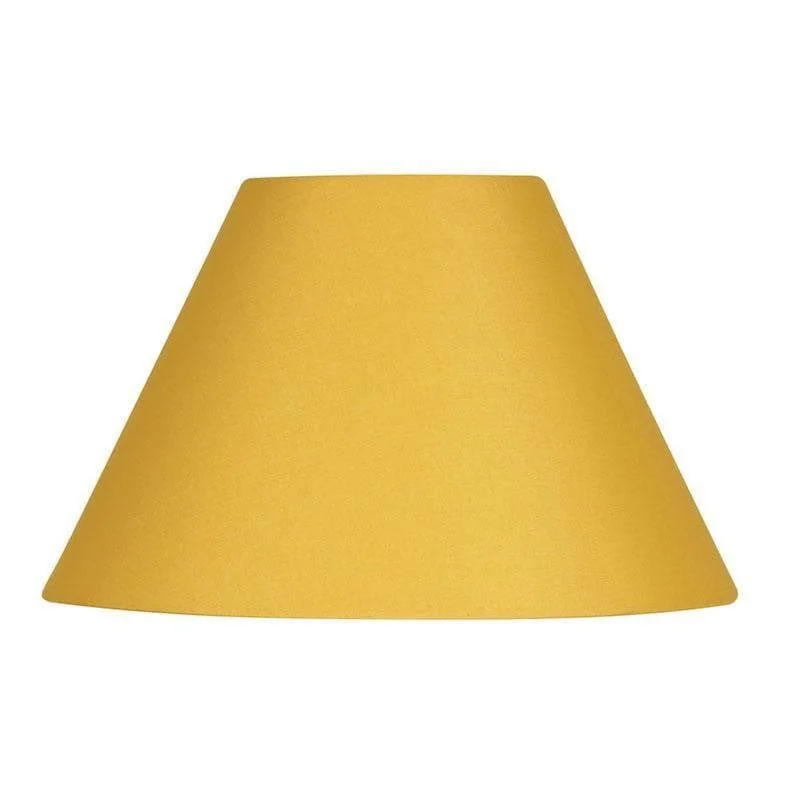 Fabric Floor Lamp with a Linen Shade for a Relaxed AestheticOaks Lighting 16" Cotton Coolies Mustard Lamp Shade - Items