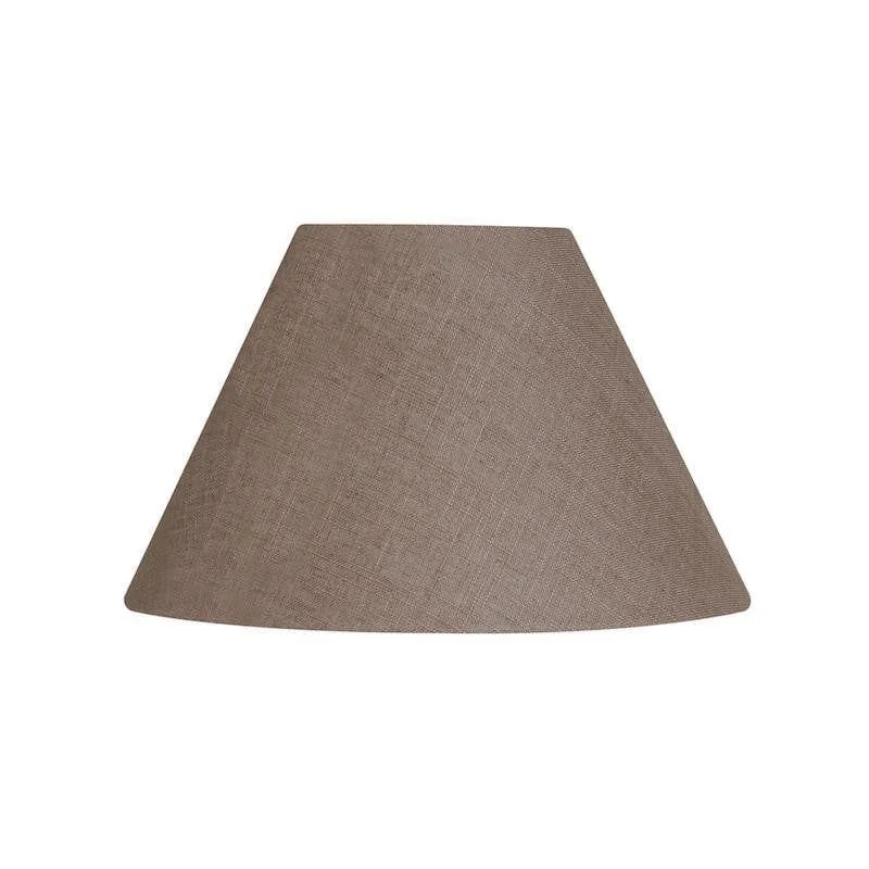 Fabric Floor Lamp with a Linen Shade for a Relaxed AestheticOaks Lighting 10" Linen Coolies Mocha Lamp Shade - Items