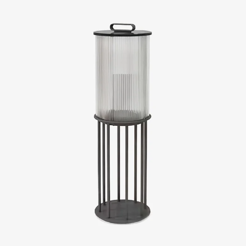 Industrial Style Floor Lamp with Exposed Bulbs for Loft ApartmentsLantern Garden Solar Outdoor Light