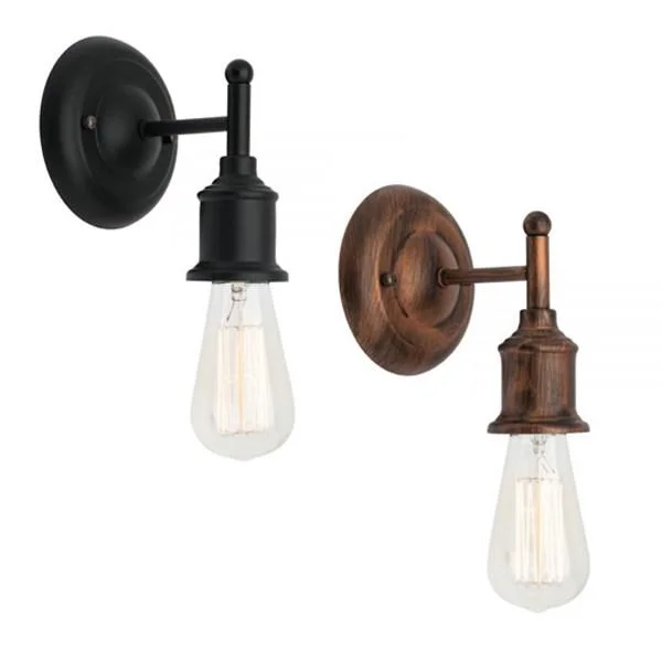 Industrial Lighting for Automotive Manufacturing PlantsLeona Up or Down Wall Light in Antique Bronze or Black