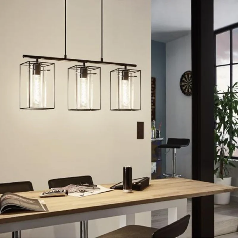  StorageLoncino Cage Black Pendant Light ( or 3Lt)