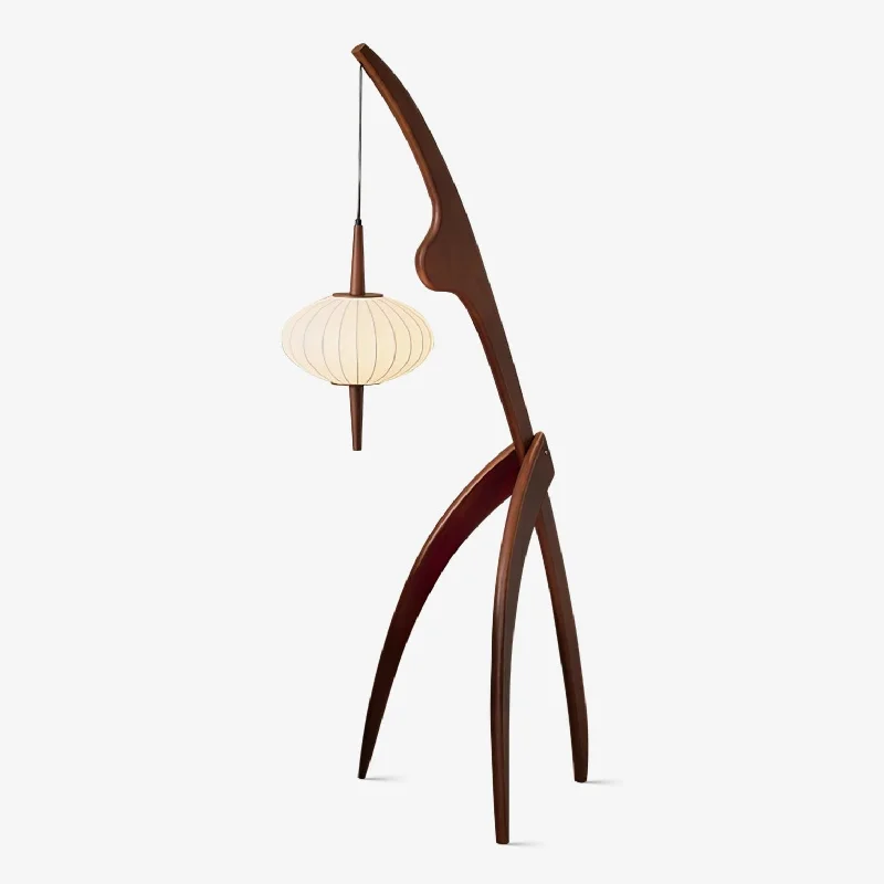 Modern Minimalist Floor Lamp for Contemporary Living RoomsMantis Wood Floor Lamp