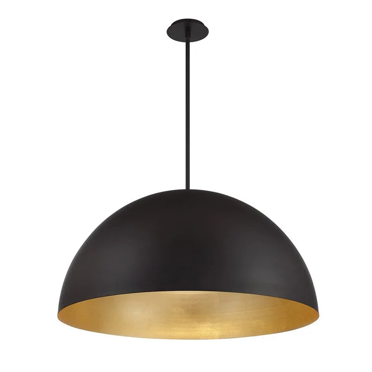 Gothic Ceiling Lights with Dark Metalwork and Pointed ArchesYolo Single-Light 35" LED Pendant 3000K