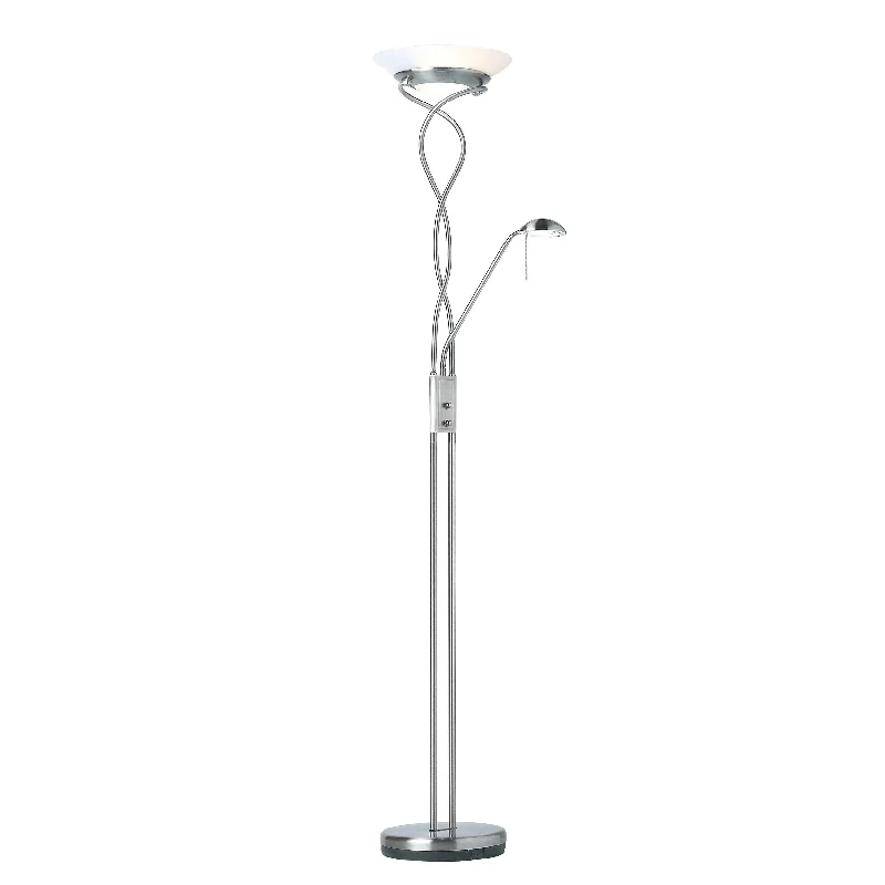 Rustic Farmhouse Style Floor Lamp for Cozy BedroomsMonaco Satin Chrome Mother & Child Floor Lamp