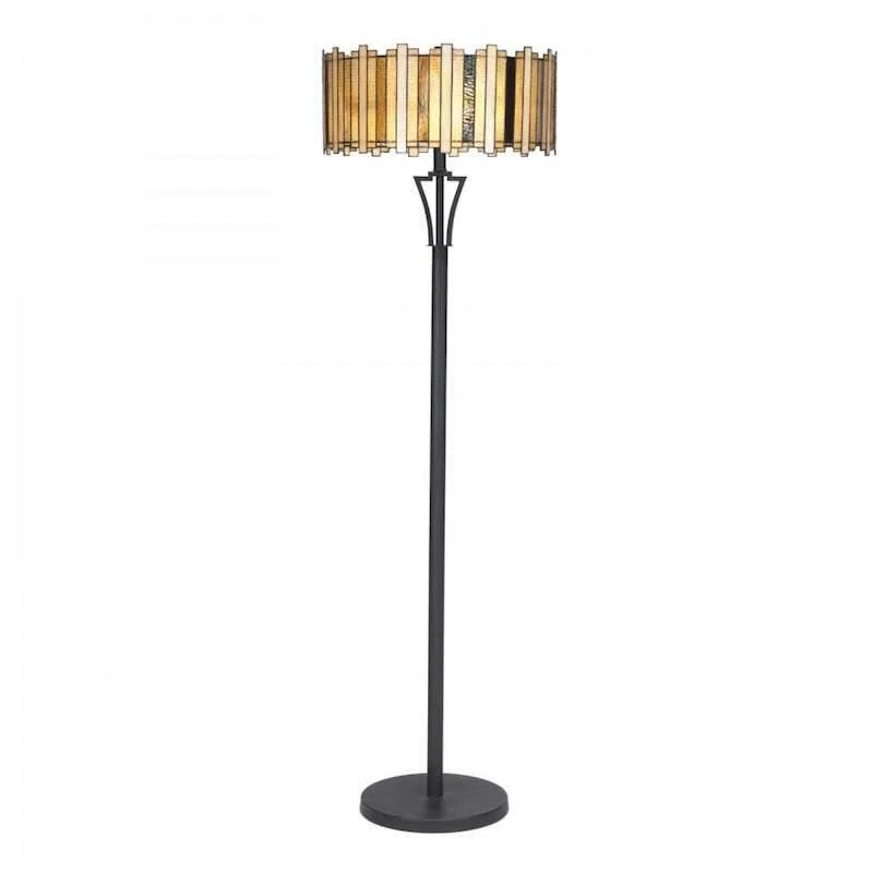 Bohemian Inspired Floor Lamp for Eclectic Home DecorOaks Lighting Morton Tiffany Floor Lamp