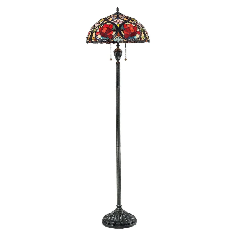 Dimmable Floor Lamp for Adjustable Lighting AmbianceQuoizel Larissa Tiffany Floor Lamp