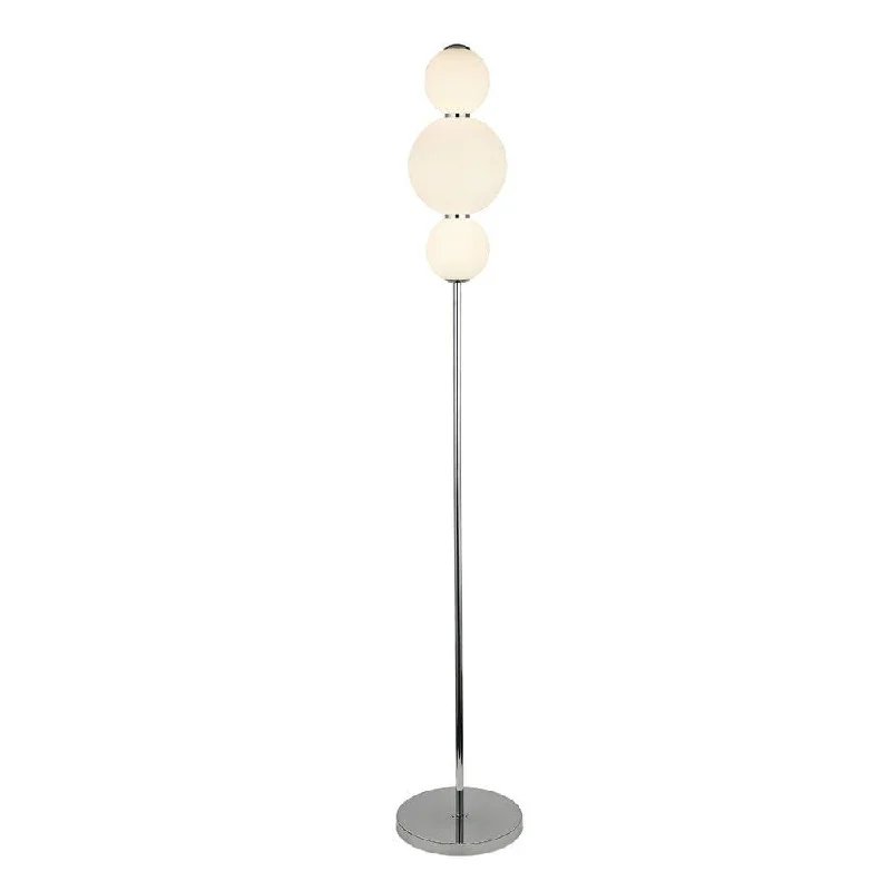 Fabric Floor Lamp with a Linen Shade for a Relaxed AestheticSnowball Art Deco Floor Lamp Chrome Damaged Box