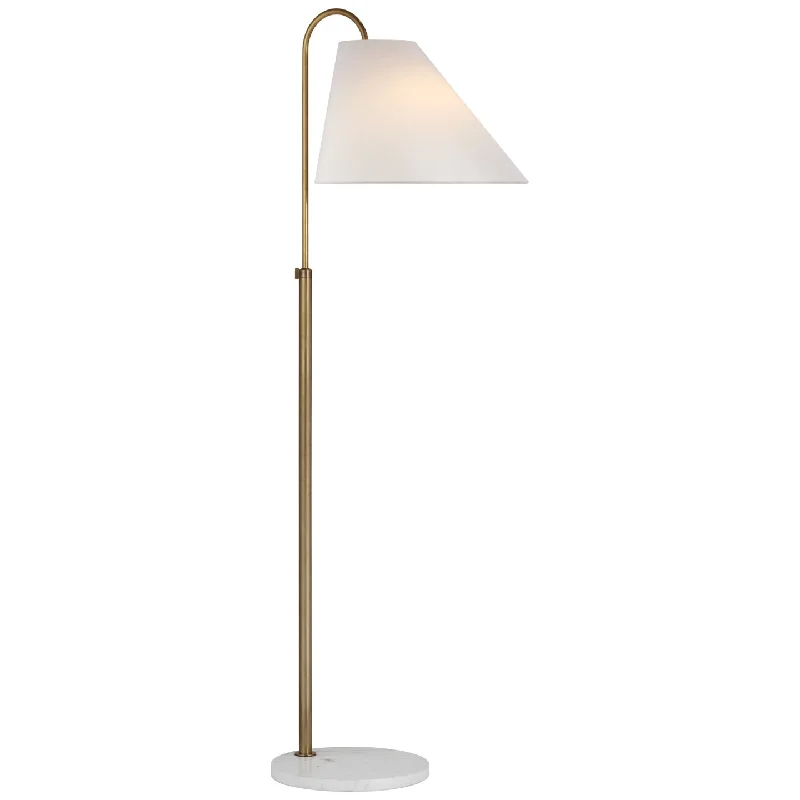 Glass Floor Lamp with Frosted Shades for Soft Diffused LightKinsley LED Floor Lamp