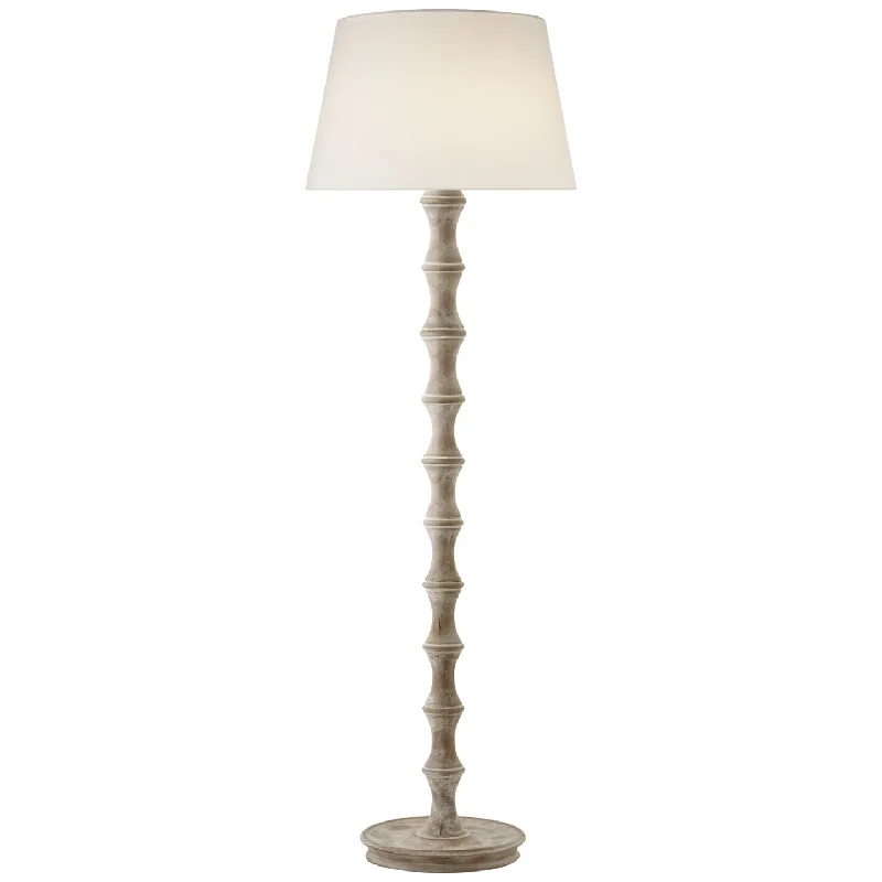 Glass Floor Lamp with Frosted Shades for Soft Diffused LightBamboo Floor Lamp