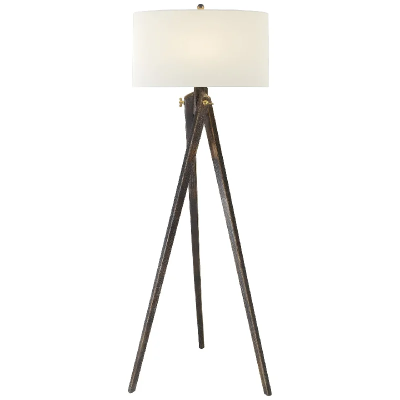 Wood Floor Lamp with Natural Grain for a Warm and Organic FeelTripod Floor Lamp