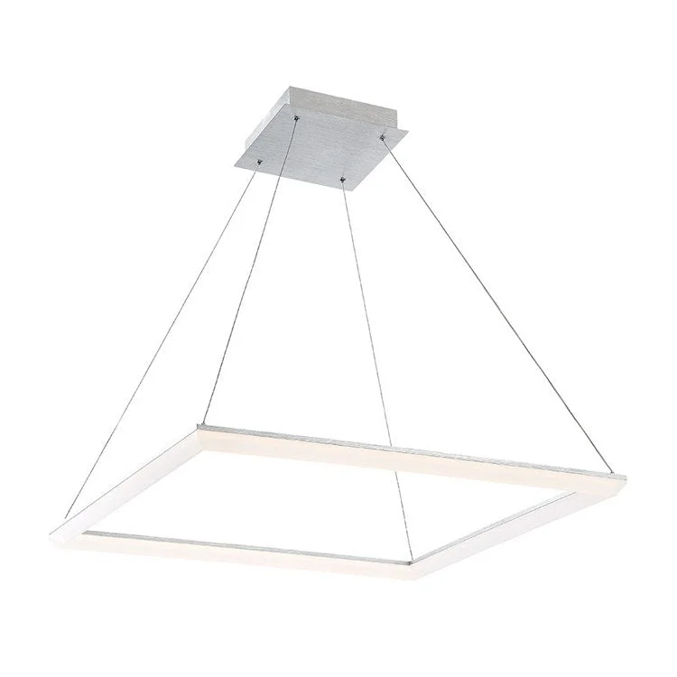 Mid - Century Modern Ceiling Lights with Simple, Sleek LinesFrame Single-Light Square 28" LED Pendant 3000K