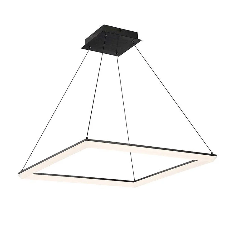 Modern Minimalist Ceiling Lights for Contemporary InteriorsFrame Single-Light Square 28" LED Pendant 3000K