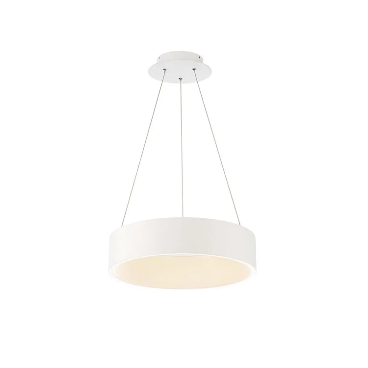 Glass Ceiling Lights with Frosted, Colored, or Etched GlassCorso Single-Light 18" LED Pendant 3000K