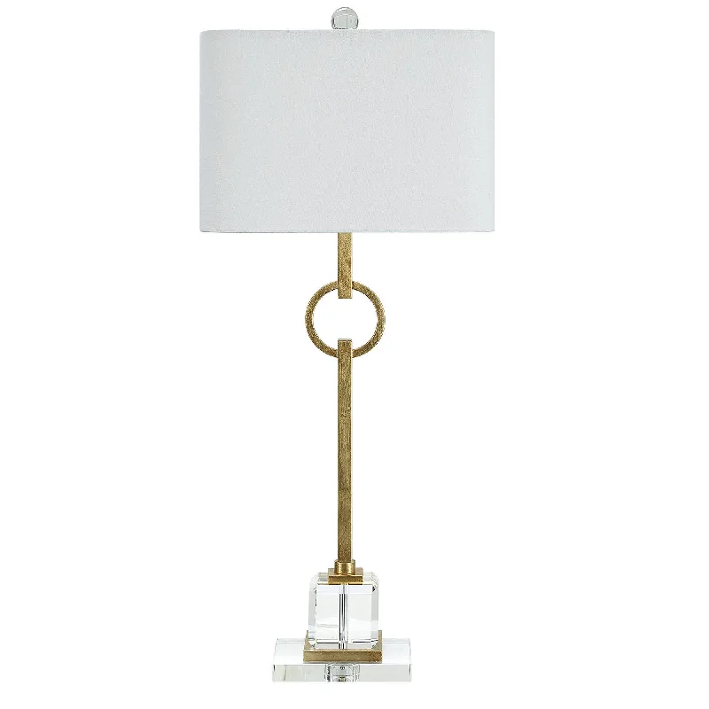 fabric table lamps with a linen shade for a relaxed and breathable lookElaina Gold Table Lamp