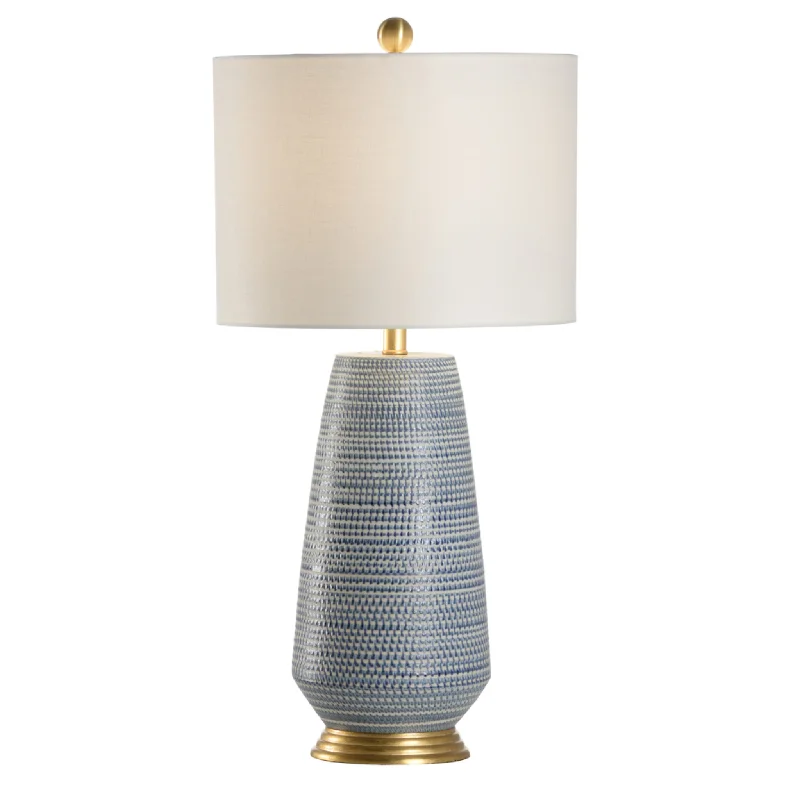 asian inspired table lamps with bamboo accents for a zen atmosphereBlue Hive Table Lamp