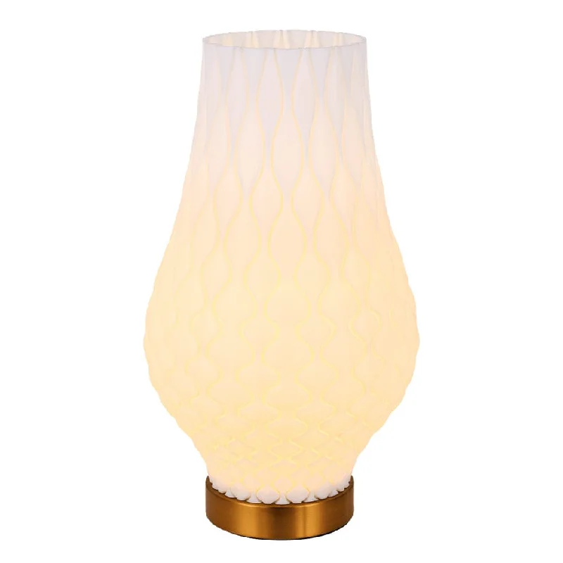 marble table lamps with a luxurious veined pattern for high end decorBluebell Table Lamp - Recycled and 3D Printed