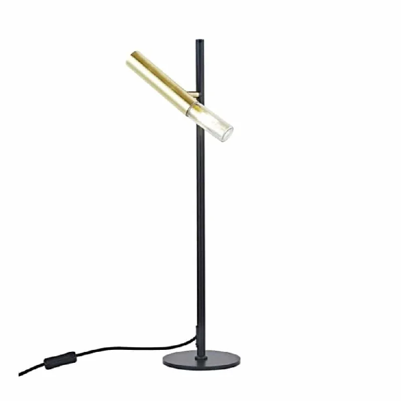 marble table lamps with a luxurious veined pattern for high end decorCam Metal Table Lamp Black and Gold