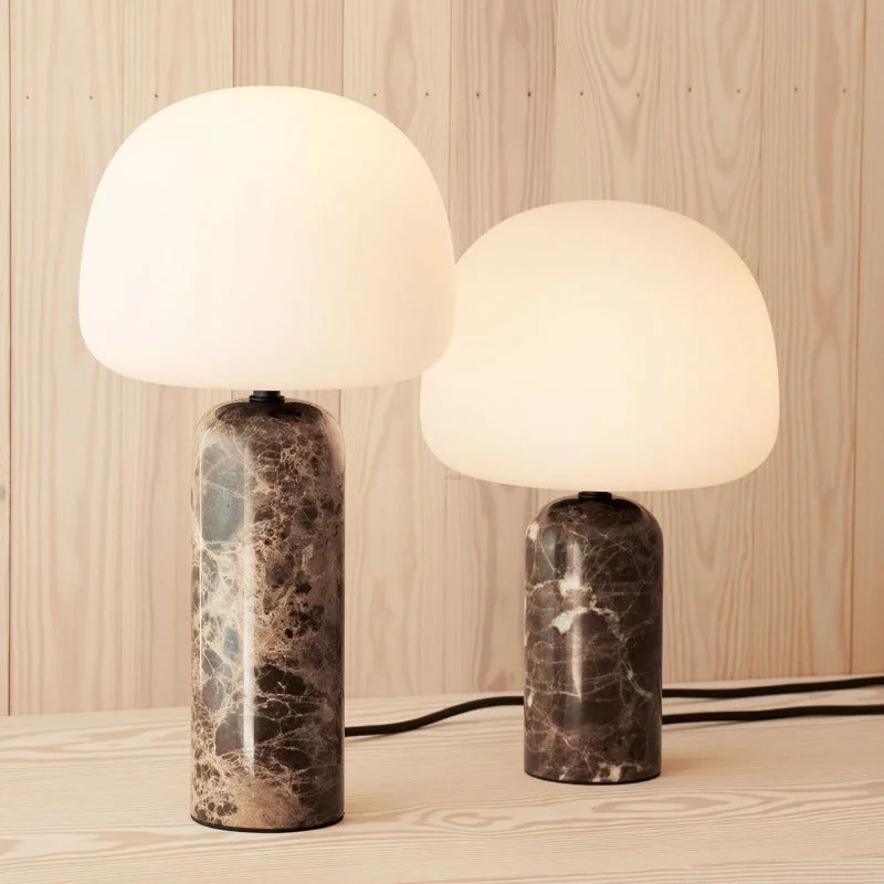 mid century modern table lamps with iconic designs for a stylish studyContemporary Brown Marble Table Lamp