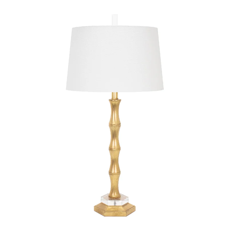 mid century modern table lamps with iconic designs for a stylish studyGold Moso Table Lamp with Casual Linen Shade