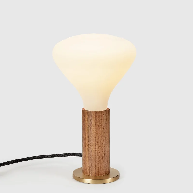 modern minimalist table lamps for contemporary living roomsKnuckle Table Lamp in Walnut + Noma