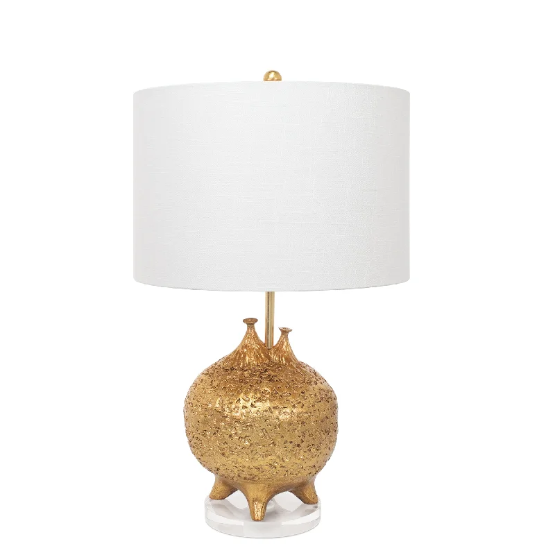 bohemian table lamps with colorful patterns for eclectic bedroomsLuna Aged Gold Table Lamp