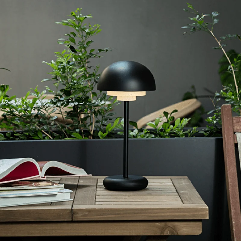 fabric table lamps with a linen shade for a relaxed and breathable lookMedupi Rechargeable Table Lamp LED Black