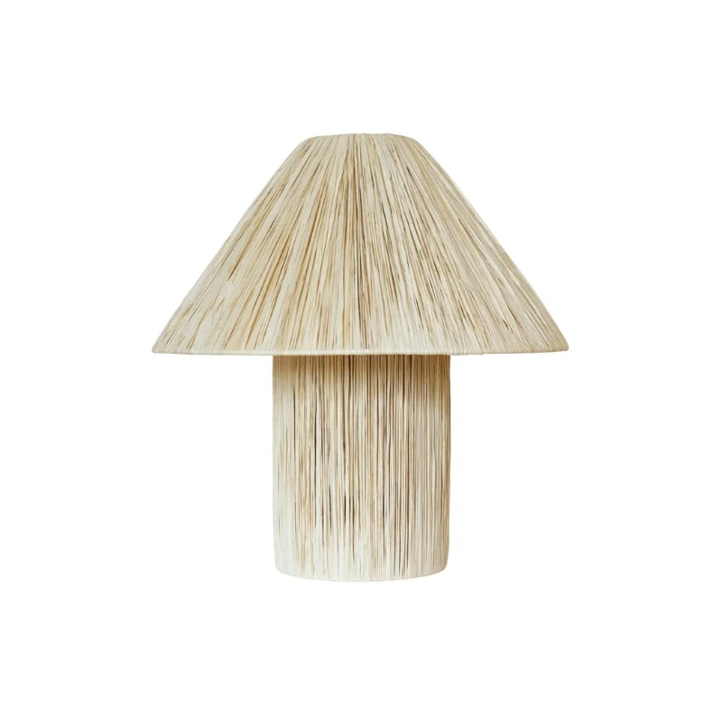 fabric table lamps with a linen shade for a relaxed and breathable lookNatural Raffia Conical Table Lamp | Tepa