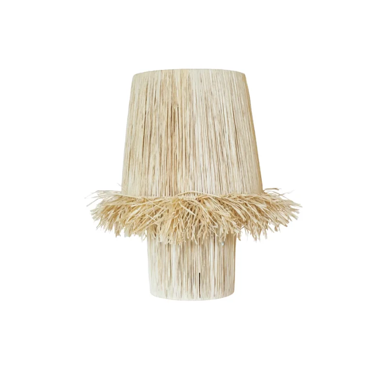 glass table lamps with a frosted surface for soft light diffusionNatural Raffia Table Lamp | Hanoi