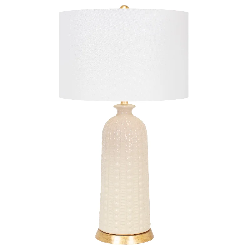 asian inspired table lamps with bamboo accents for a zen atmosphereOff-White Melrose Table Lamp-with 17x17x11 White Classic Linen Shade