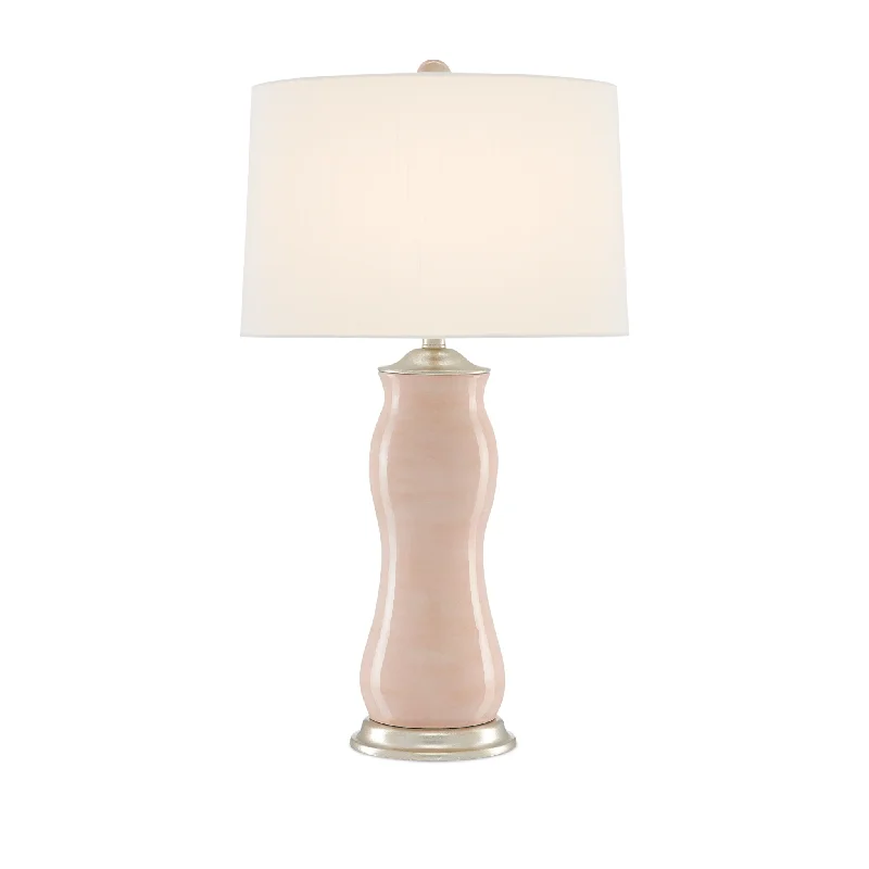 marble table lamps with a luxurious veined pattern for high end decorOndine Blush Table Lamp