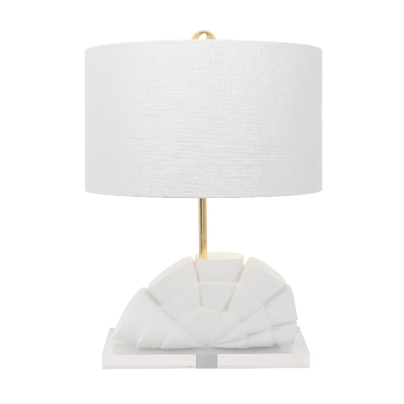 wooden table lamps with natural grain for a warm and organic feelRialto White Table Lamp with white linen drum shade