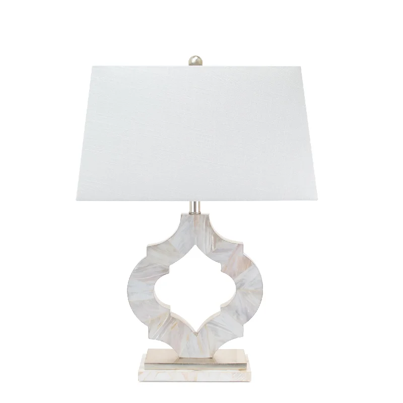 leather table lamps with a distressed texture for a rugged charmSarasota Mother of Pearl Table Lamp