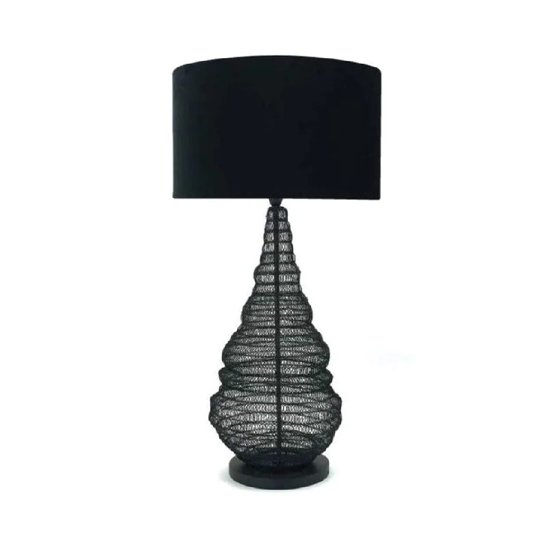 crystal table lamps with dazzling prisms for a glamorous effectSpinagar Table Lamp Black