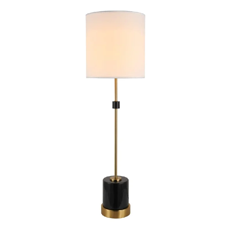 marble table lamps with a luxurious veined pattern for high end decorTchaikovsky Marbl and Gold Table Lamp