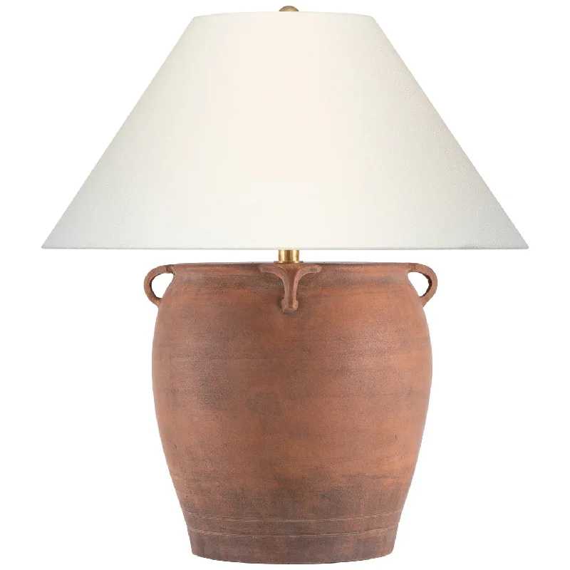 leather table lamps with a distressed texture for a rugged charmFasano LED Table Lamp