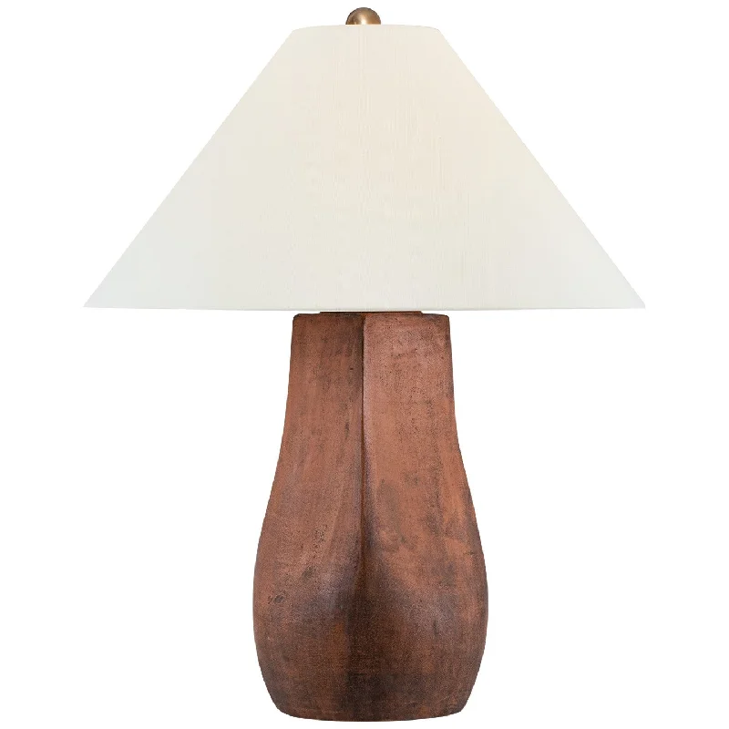 leather table lamps with a distressed texture for a rugged charmCabazon LED Table Lamp