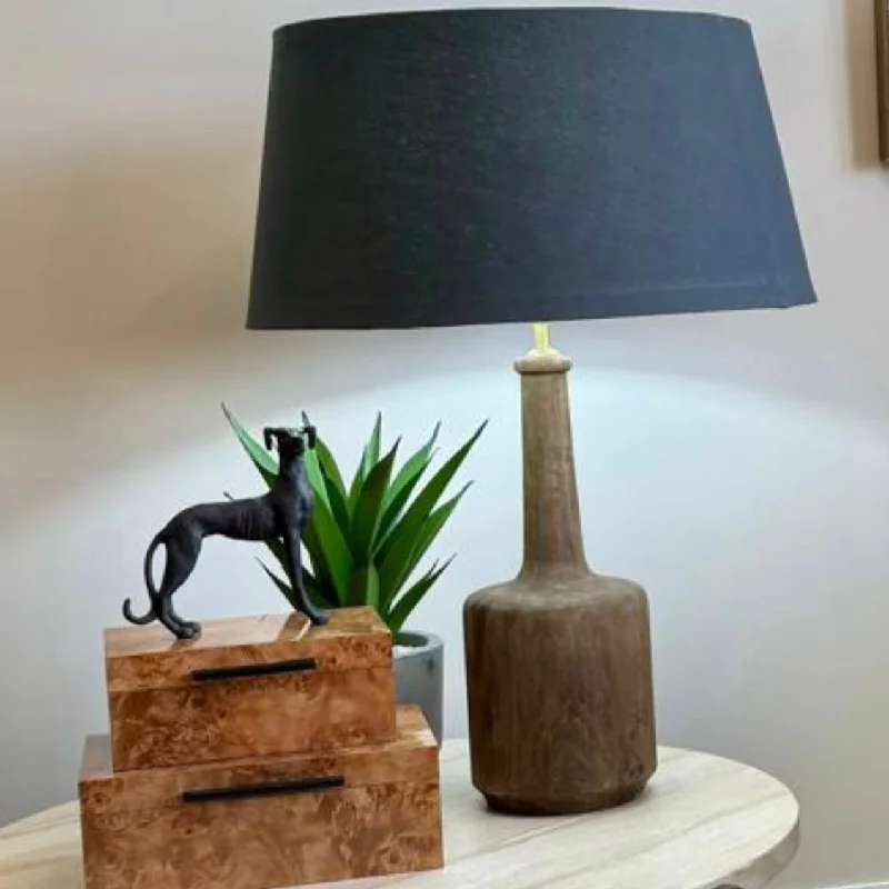 mid century modern table lamps with iconic designs for a stylish studyWooden Table Lamp with Shade 78cm