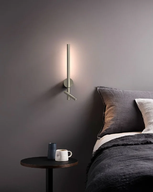 wood wall lamps with natural grain for a warm and organic feelBaton LED Reader