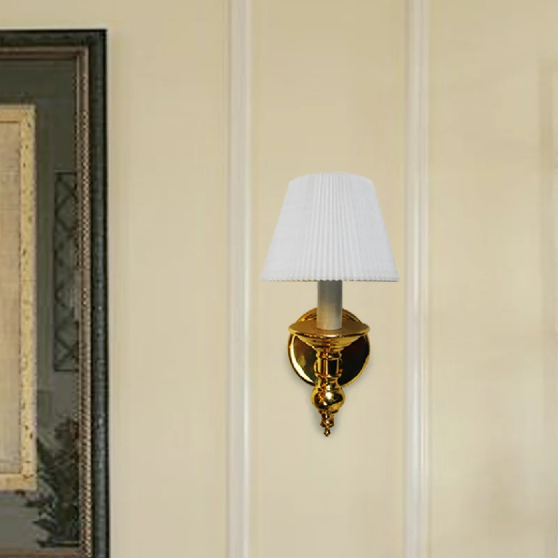 ceramic wall lamps with hand - painted designs for an artistic touchBrass and Ball