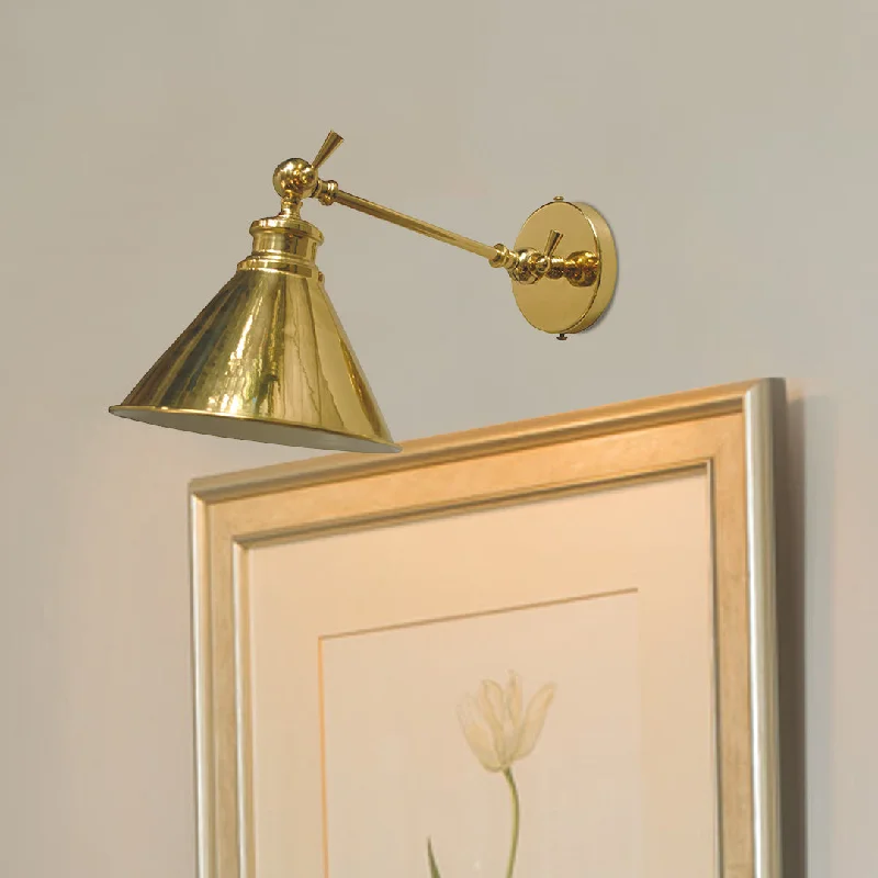 victorian style wall lamps with intricate metalwork for traditional entrywaysBrass Cone