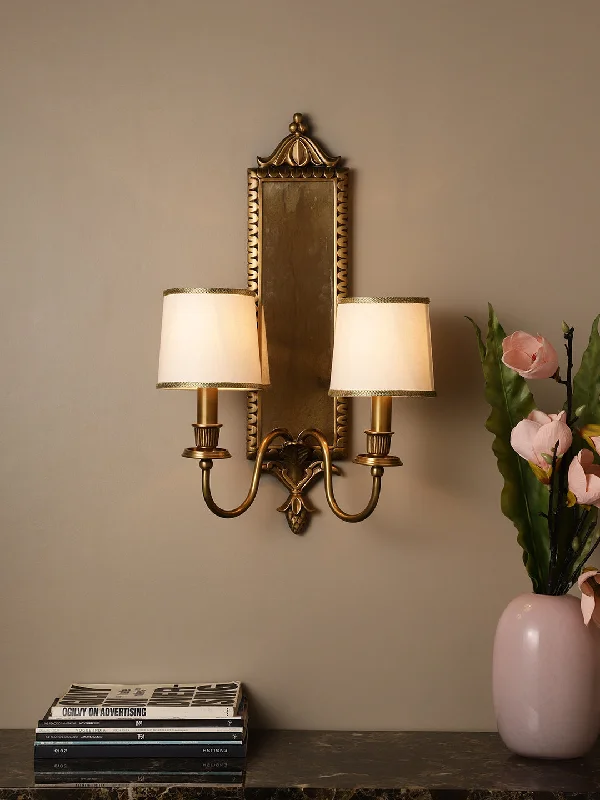 victorian style wall lamps with intricate metalwork for traditional entrywaysCatrin Wall Light